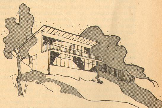 House on sloping site